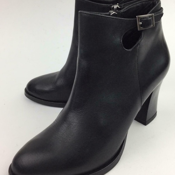 Pelle Moda Yeva Buckled Napa Leather Booti… - Picture 4 of 8